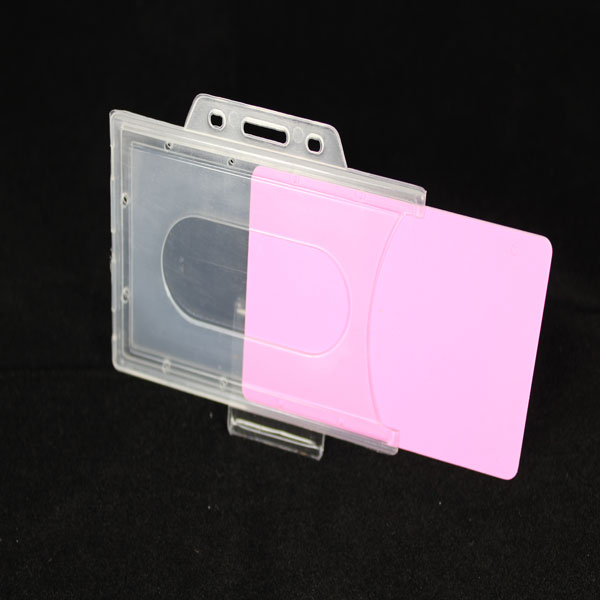 Rigid plastic card holders